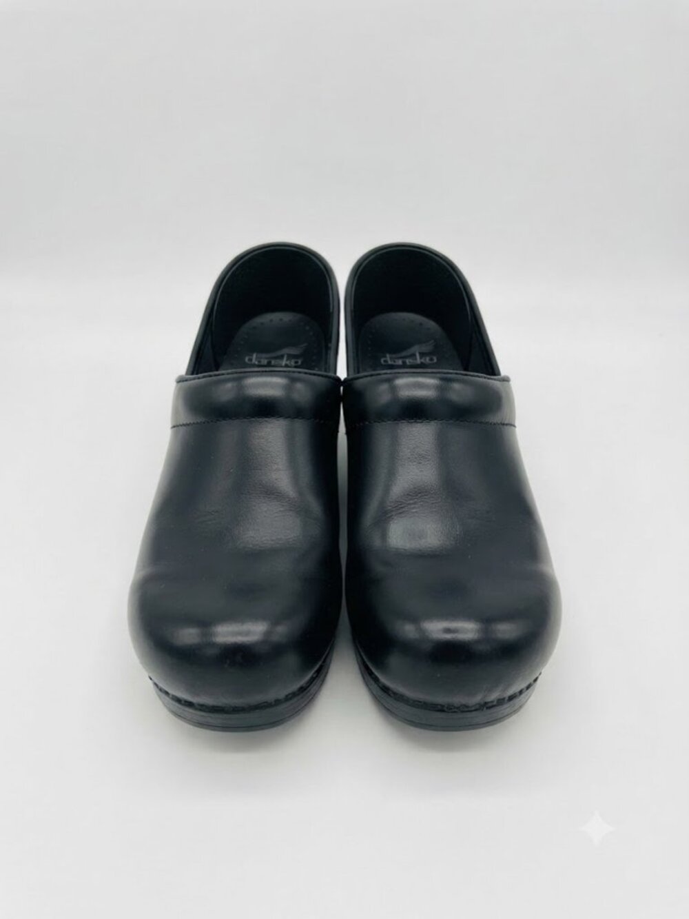 Dansko Professional Black Leather Nursing Clogs EU 39 US 8.5 9 Comfort - Picture 2 of 9
